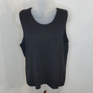 Charter Club Dark Gray Sleeveless Tee